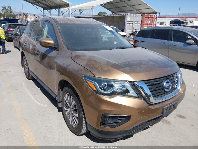 Продаж на аукціоні авто 2017 Nissan Pathfinder S, vin: 5N1DR2MN2HC609587, номер лоту: 46241626