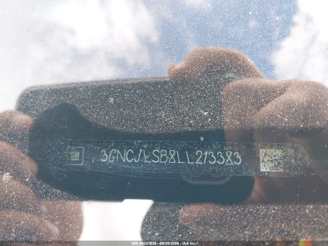 2020 Chevrolet Trax Fwd Lt მანქანა იყიდება აუქციონზე, vin: 3GNCJLSB8LL213383, აუქციონის ნომერი: 46241636