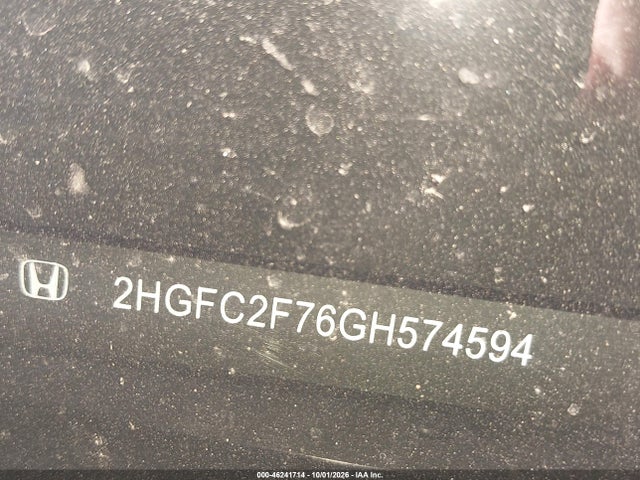 2HGFC2F76GH574594 Honda CIVIC EX