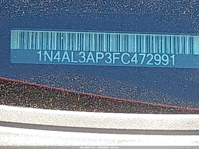 Продаж на аукціоні авто 2015 Nissan Altima 2.5 S, vin: 1N4AL3AP3FC472991, номер лоту: 46241719