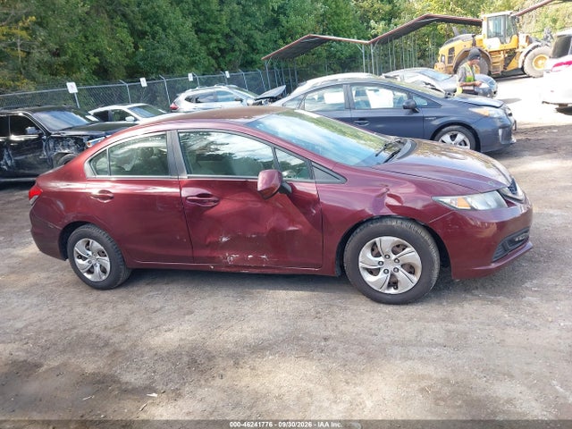 2013 Honda Civic Lx მანქანა იყიდება აუქციონზე, vin: 2HGFB2F56DH525795, აუქციონის ნომერი: 46241776