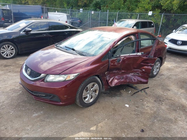 2013 Honda Civic Lx მანქანა იყიდება აუქციონზე, vin: 2HGFB2F56DH525795, აუქციონის ნომერი: 46241776
