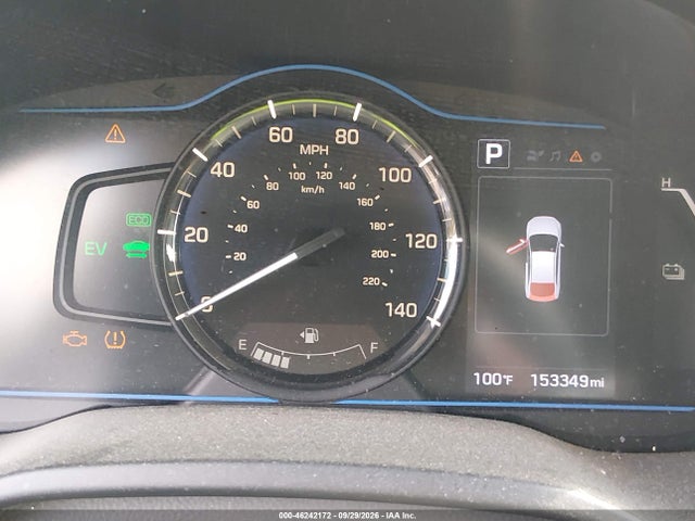 KMHC65LC7HU040638 Hyundai Ioniq Hybrid Blue