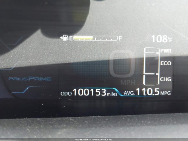 46242362 :رقم المزاد ، JTDKARFPXK3119786 vin ، 2019 Toyota Prius Prime Premium مزاد بيع