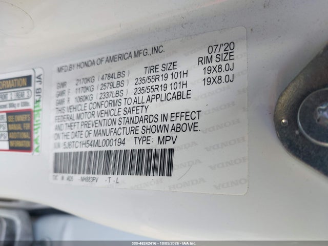 Acura Rdx Technology Package 2021 5J8TC1H54ML000194 Image 9