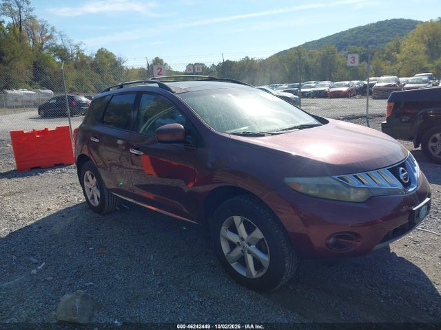 Продаж на аукціоні авто 2009 Nissan Murano Sl, vin: JN8AZ18W09W139536, номер лоту: 46242449