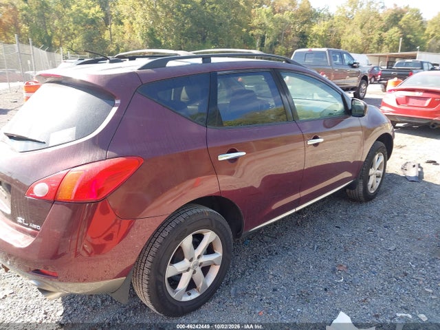 Продаж на аукціоні авто 2009 Nissan Murano Sl, vin: JN8AZ18W09W139536, номер лоту: 46242449