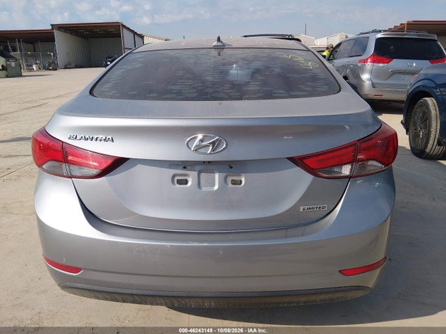 2015 Hyundai Elantra Limited მანქანა იყიდება აუქციონზე, vin: 5NPDH4AE5FH598089, აუქციონის ნომერი: 46243149