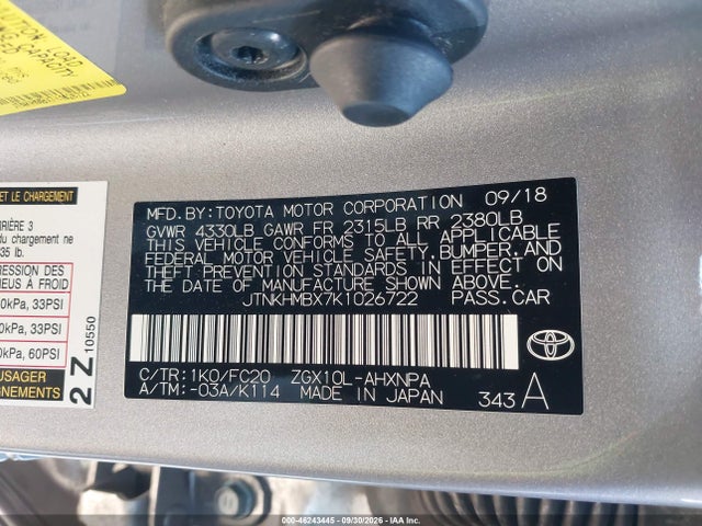 Toyota C-HR LE 2019 JTNKHMBX7K1026722 Image 9