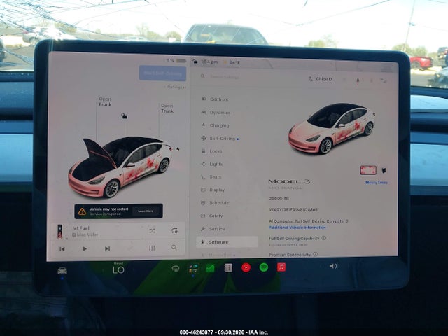 46243877 :رقم المزاد ، 5YJ3E1EA1MF878565 vin ، 2021 Tesla Model 3 Standard Range Plus Rear-wheel Drive مزاد بيع