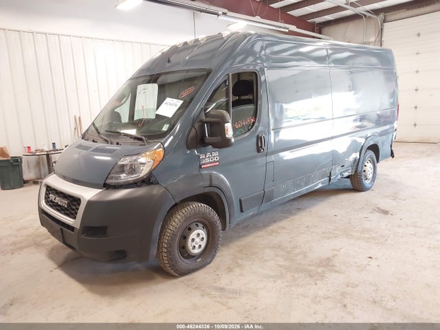46244336 :رقم المزاد ، 3C6URVJG9KE551321 vin ، 2019 Ram Promaster 3500 Cargo Van High Roof 159 Wb Ext مزاد بيع