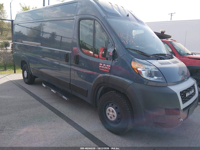 2019 Ram Promaster 3500 Cargo Van High Roof 159 Wb Ext მანქანა იყიდება აუქციონზე, vin: 3C6URVJG6KE558730, აუქციონის ნომერი: 46244338