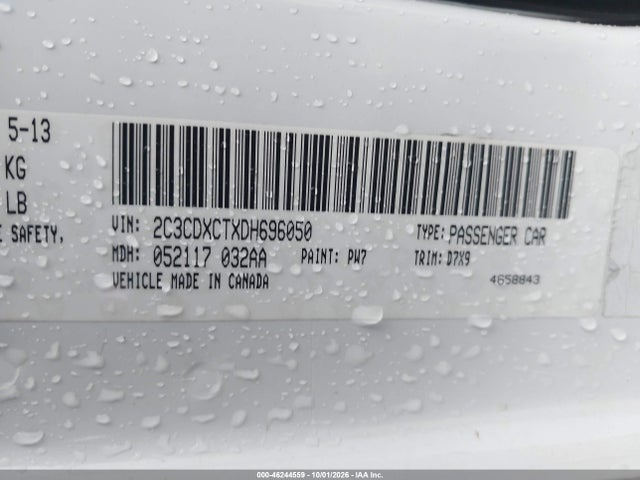 46244559 :رقم المزاد ، 2C3CDXCTXDH696050 vin ، 2013 Dodge Charger R/t مزاد بيع