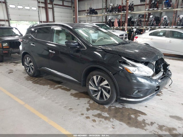 2015 Nissan Murano Platinum მანქანა იყიდება აუქციონზე, vin: 5N1AZ2MH3FN287489, აუქციონის ნომერი: 46244661