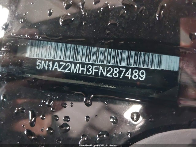 Продаж на аукціоні авто 2015 Nissan Murano Platinum, vin: 5N1AZ2MH3FN287489, номер лоту: 46244661