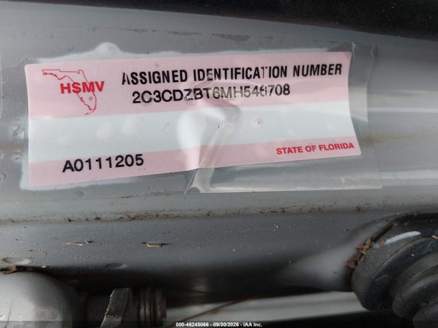 Aukcja sprzedaży 2021 Dodge Challenger R/t, vin: 2C3CDZBT6MH546708, numer aukcji: 46245066