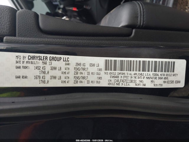 Продажа на аукционе авто 2014 Jeep Grand Cherokee Laredo, vin: 1C4RJFAG7EC138191, номер лота: 46245366