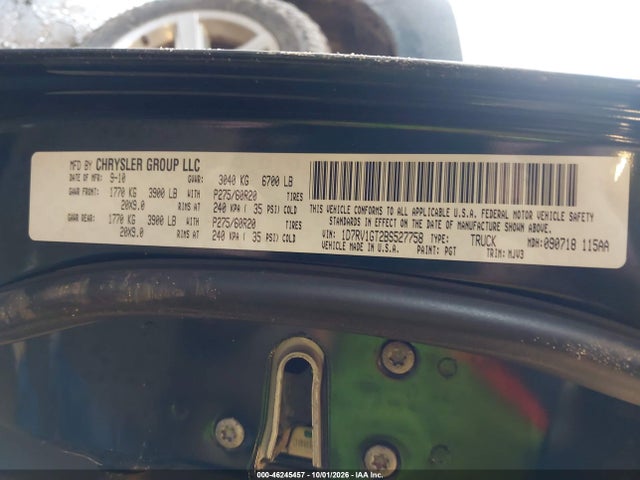 2011 Ram Ram 1500 Slt მანქანა იყიდება აუქციონზე, vin: 1D7RV1GT2BS527758, აუქციონის ნომერი: 46245457
