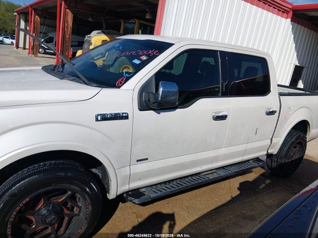 2016 Ford F-150 Lariat მანქანა იყიდება აუქციონზე, vin: 1FTEW1CG6GKE81986, აუქციონის ნომერი: 46245622