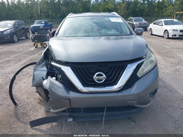 2015 Nissan Murano Sl მანქანა იყიდება აუქციონზე, vin: 5N1AZ2MG4FN211657, აუქციონის ნომერი: 46245765