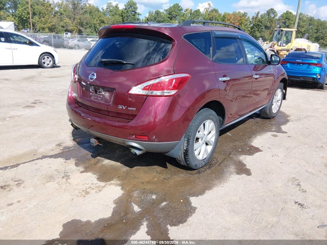 46245780 :رقم المزاد ، JN8AZ1MW5CW211120 vin ، 2012 Nissan Murano Sv مزاد بيع