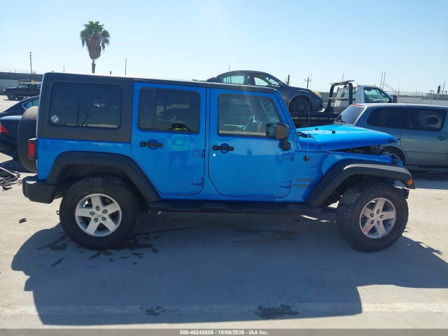 46245806 :رقم المزاد ، 1C4BJWDG3GL270798 vin ، 2016 Jeep Wrangler Unlimited Sport مزاد بيع