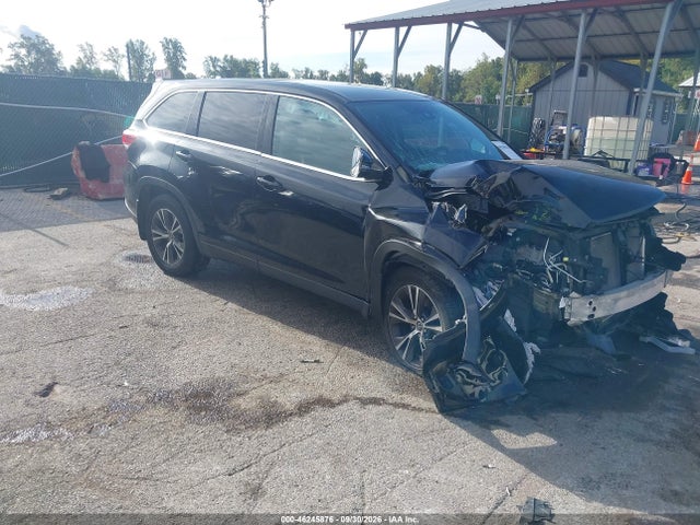 2019 Toyota Highlander Le Plus მანქანა იყიდება აუქციონზე, vin: 5TDBZRFH1KS722724, აუქციონის ნომერი: 46245876