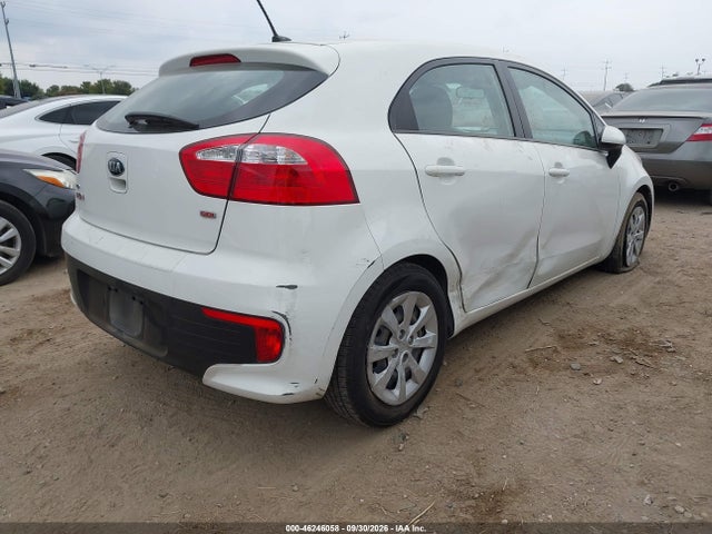 2016 Kia Rio Lx მანქანა იყიდება აუქციონზე, vin: KNADM5A34G6621175, აუქციონის ნომერი: 46246058