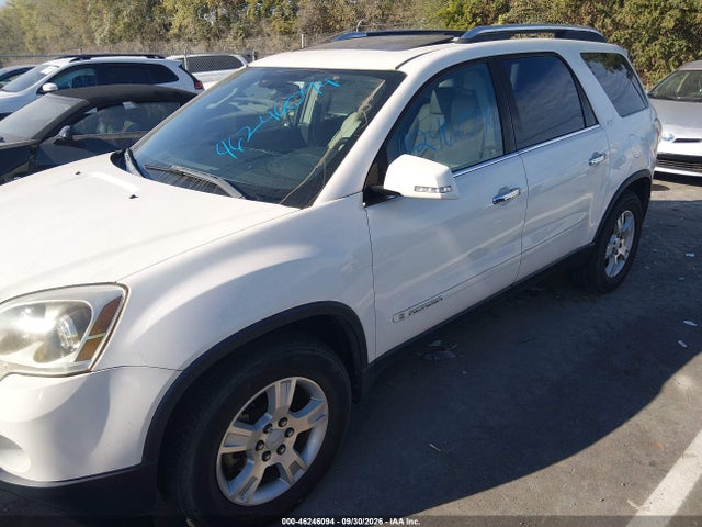 46246094 :رقم المزاد ، 1GKER23728J125141 vin ، 2008 Gmc Acadia Slt-1 مزاد بيع