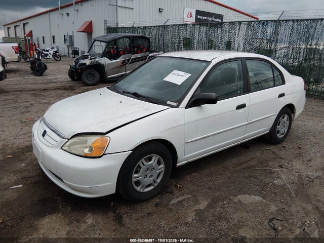 46246497 :رقم المزاد ، JHMES16541S009314 vin ، 2001 Honda Civic Lx مزاد بيع