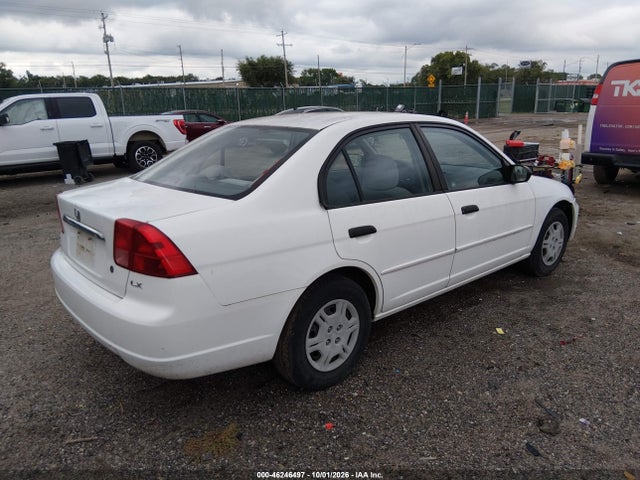 46246497 :رقم المزاد ، JHMES16541S009314 vin ، 2001 Honda Civic Lx مزاد بيع