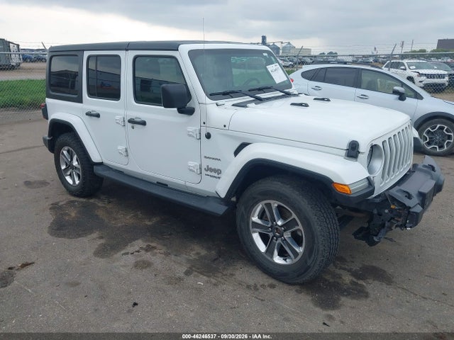 2018 Jeep Wrangler Unlimited Sahara 4x4 მანქანა იყიდება აუქციონზე, vin: 1C4HJXEG9JW114978, აუქციონის ნომერი: 46246537