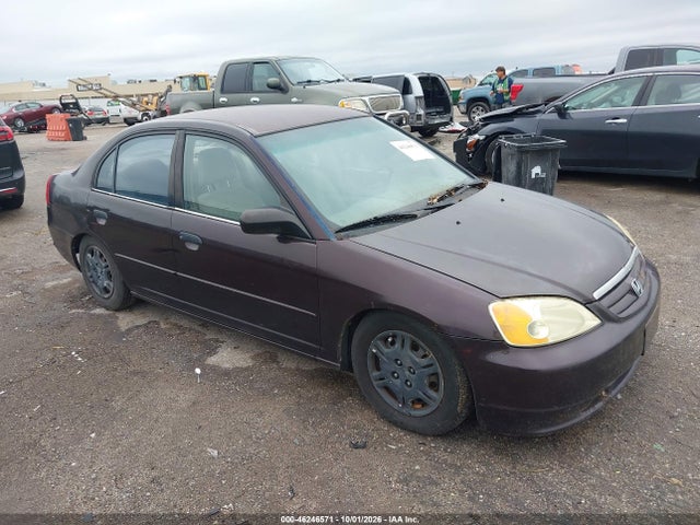 2001 Honda Civic Lx მანქანა იყიდება აუქციონზე, vin: JHMES16581S006061, აუქციონის ნომერი: 46246571
