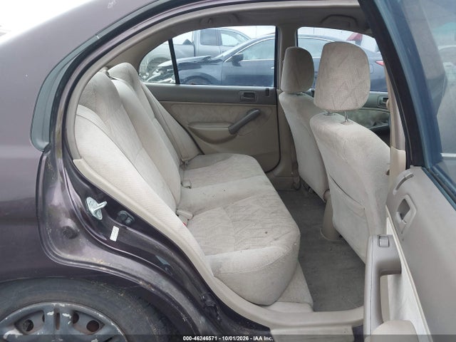 46246571 :رقم المزاد ، JHMES16581S006061 vin ، 2001 Honda Civic Lx مزاد بيع