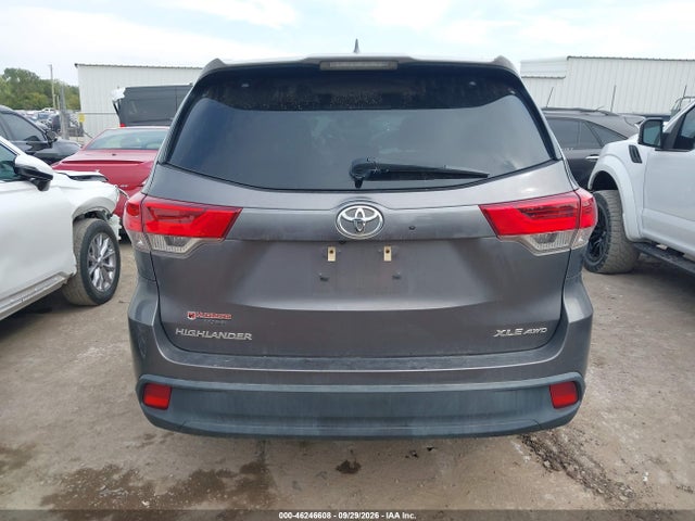 2019 Toyota Highlander Xle მანქანა იყიდება აუქციონზე, vin: 5TDJZRFH1KS563926, აუქციონის ნომერი: 46246608