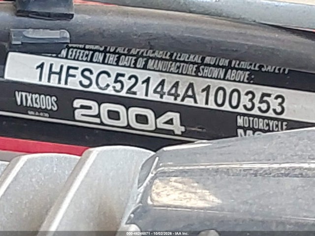 Aukcja sprzedaży 2004 Honda Vt1300 S, vin: 1HFSC52144A100353, numer aukcji: 46246871