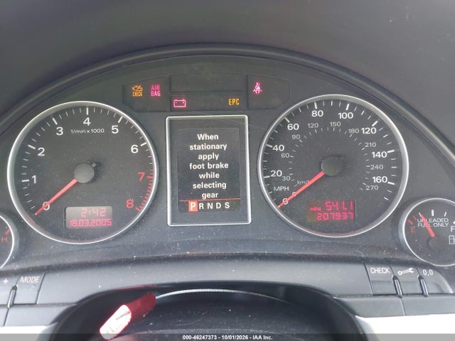 2005 Audi A4 2.0t მანქანა იყიდება აუქციონზე, vin: WAUAF68E85A485766, აუქციონის ნომერი: 46247373
