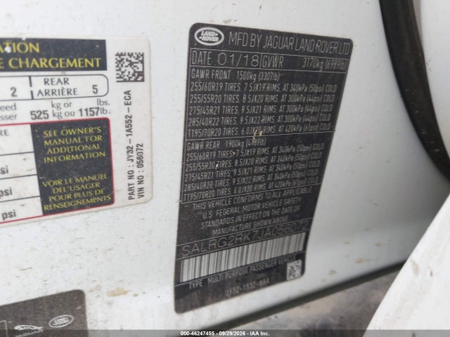 Land Rover Discovery Se 2018 SALRG2RK7JA056072 Image 9