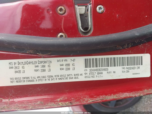 Продажа на аукционе авто 2008 Dodge Caliber Sxt, vin: 1B3HB48B38D509659, номер лота: 46247608