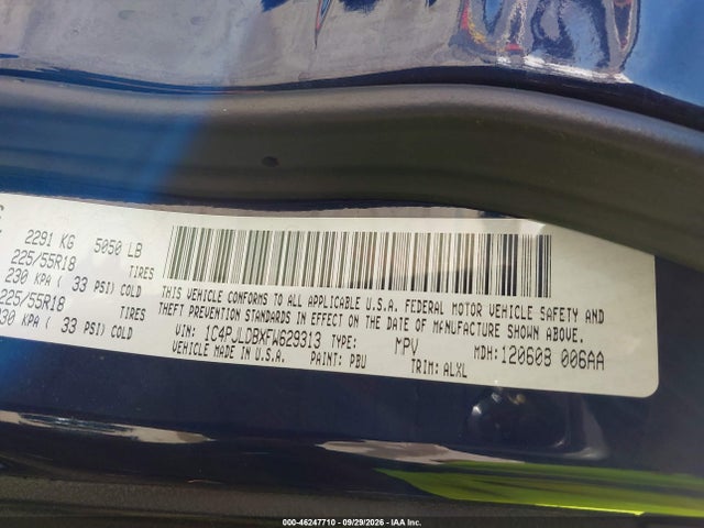 Jeep Cherokee Limited 2015 1C4PJLDBXFW629313 Image 9