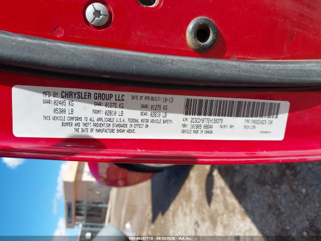 Aukcja sprzedaży 2014 Dodge Challenger R/t, vin: 2C3CDYBT7EH158379, numer aukcji: 46247715