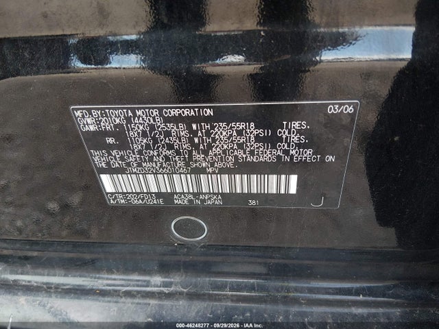 Aukcja sprzedaży 2006 Toyota Rav4 Sport, vin: JTMZD32V366010467, numer aukcji: 46248277
