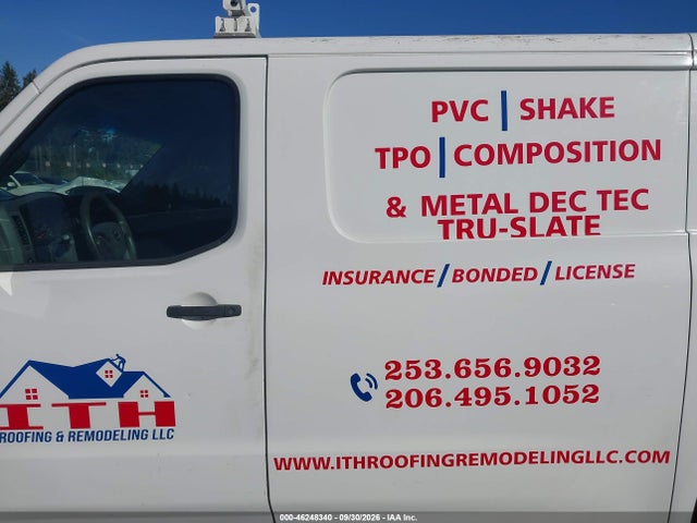 Продаж на аукціоні авто 2016 Nissan Nv Cargo Nv2500 Hd S V8, vin: 1N6AF0KY8GN802117, номер лоту: 46248340