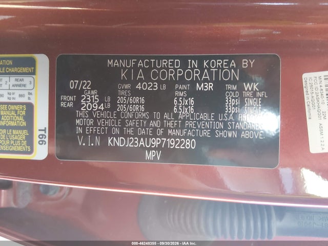 Продаж на аукціоні авто 2023 Kia Soul Lx, vin: KNDJ23AU9P7192280, номер лоту: 46248355