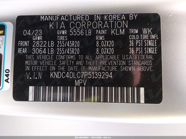 KIA Ev6 Gt-line 2023 KNDC4DLC7P5139294 Image 9