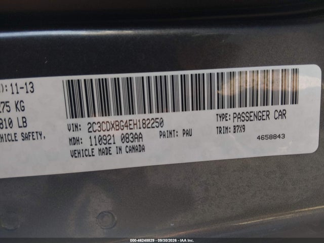Aukcja sprzedaży 2014 Dodge Charger Se, vin: 2C3CDXBG4EH182250, numer aukcji: 46248829