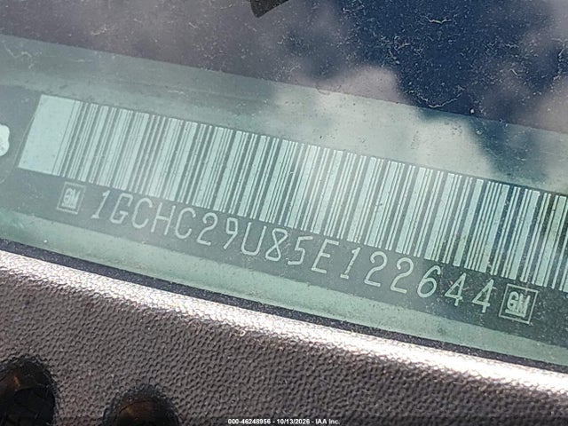 46248956 :رقم المزاد ، 1GCHC29U85E122644 vin ، 2005 Chevrolet Silverado 2500hd Ls مزاد بيع