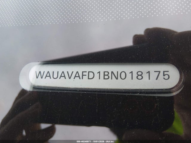 2011 Audi A8 4.2 (tiptronic) მანქანა იყიდება აუქციონზე, vin: WAUAVAFD1BN018175, აუქციონის ნომერი: 46248971