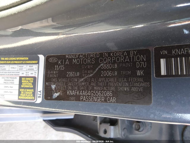 KIA FORTE LX 2016 KNAFK4A64G5562086 Image 9
