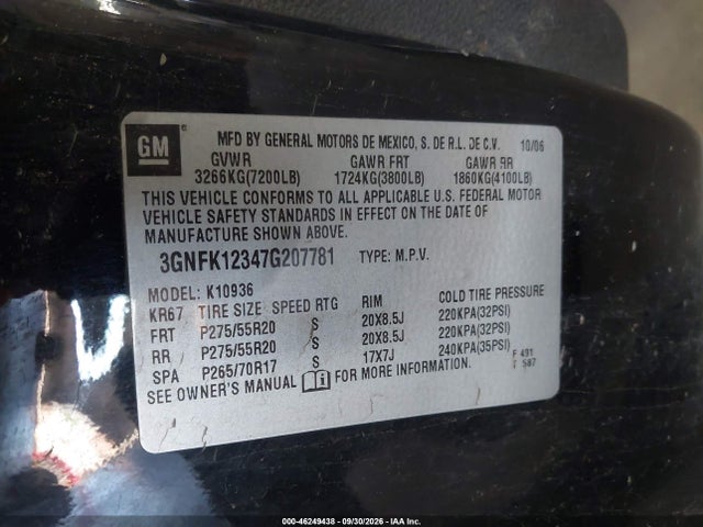 Продажа на аукционе авто 2009 Gmc Yukon Xl 1500 Denali, vin: 1GKFK162X9J102095, номер лота: 46249438